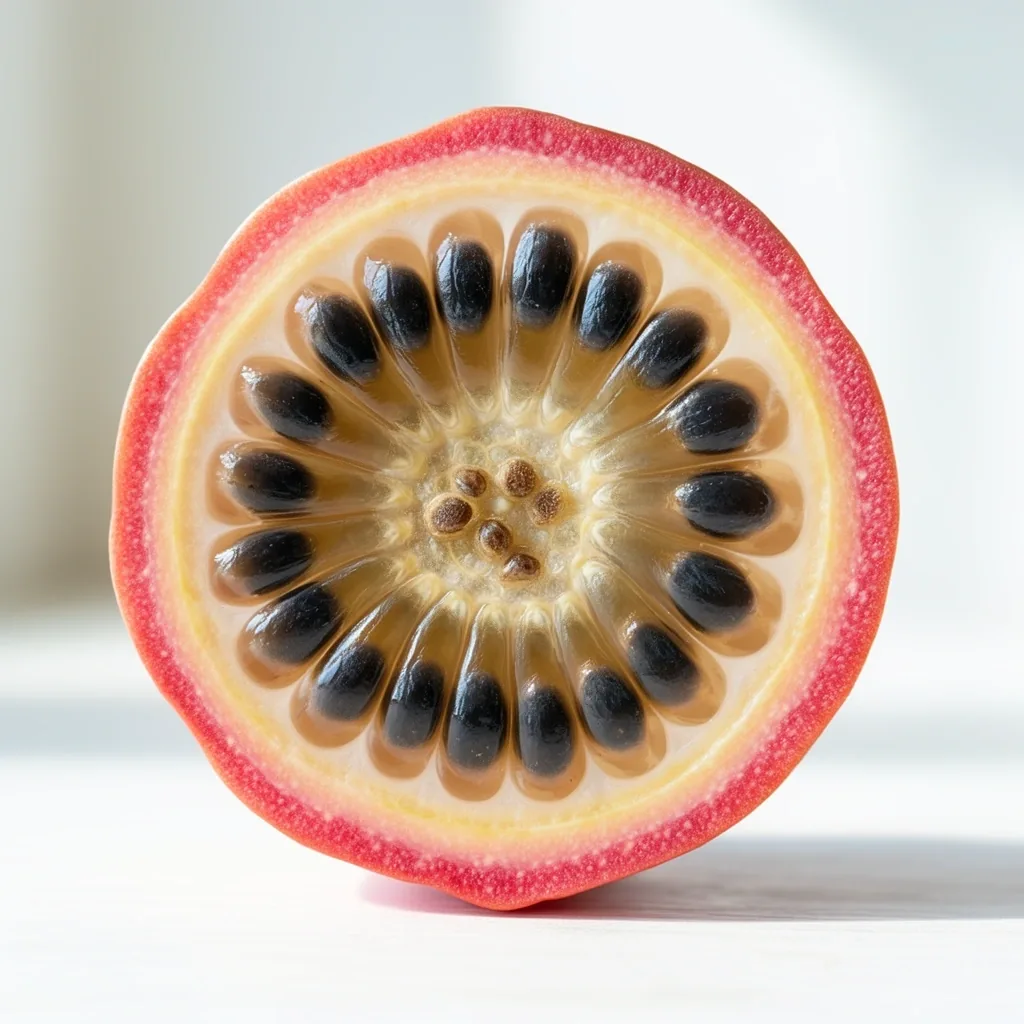 Detalle botánico de granadilla