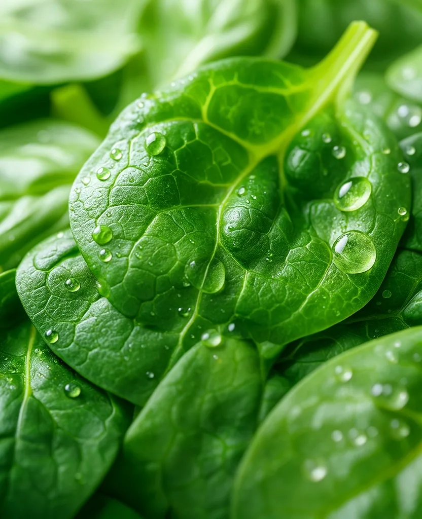 Hojas verdes ricas en nutrientes
