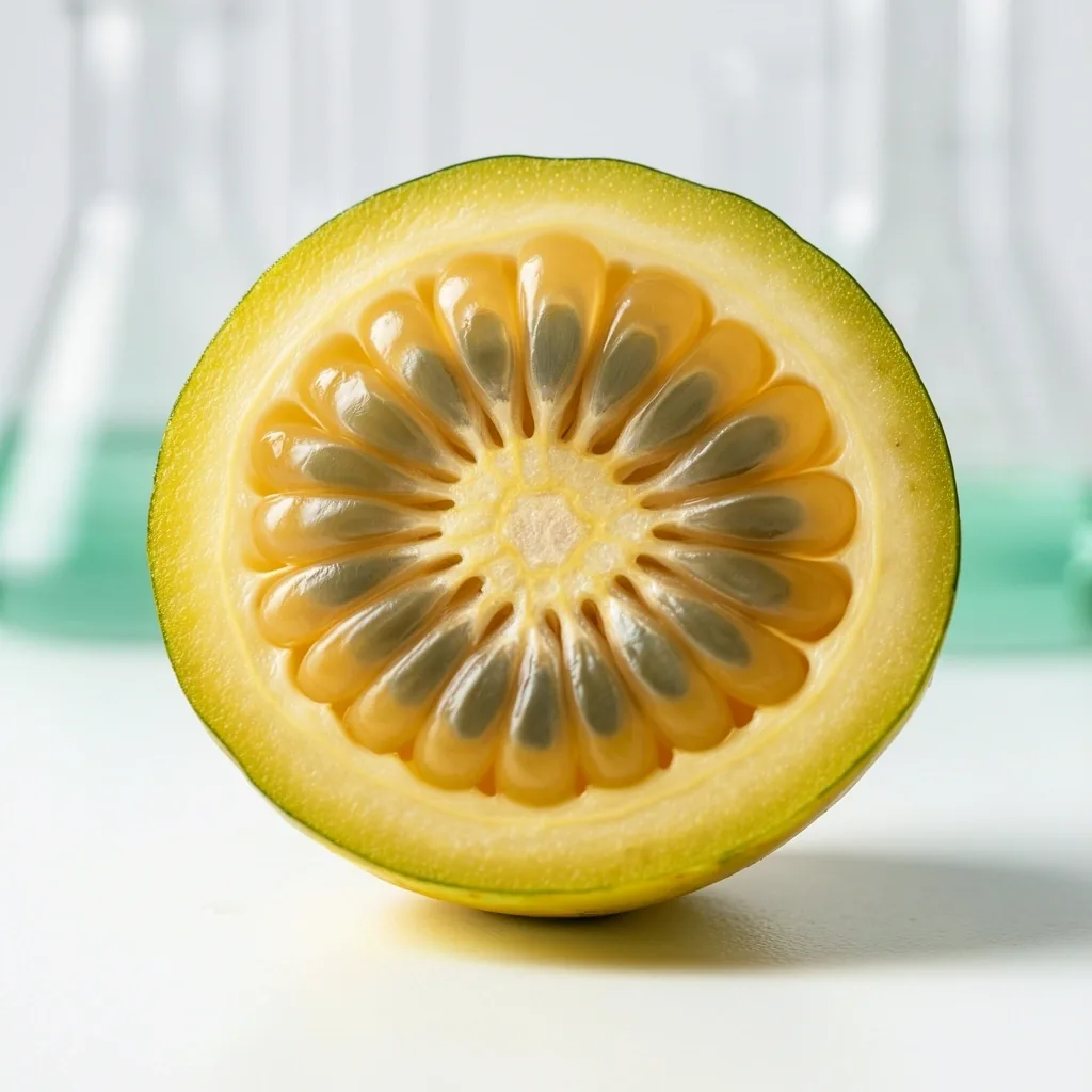 Estructura botánica de una fruta digestiva